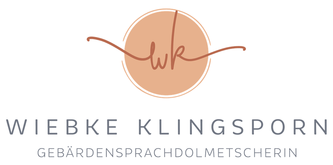 Wiebke Klingsporn Gebärdensprachdolmetscherin Logo